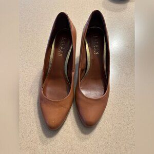Brown Leather Lauren Ralph Lauren Heels - Size 7.5
